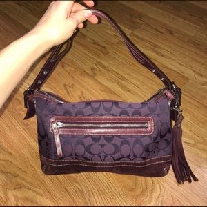 Coach purse, deep purple
